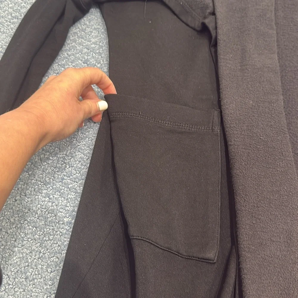 Karen by Karen Kane open front layered cardigan jacket  with pockets - Picture 15 of 16